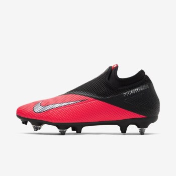 Nike Phantom Vision 2 Academy Dynamic Fit SG-PRO Anti-Clog Traction - Férfi Focicipő - Piros/Fekete/